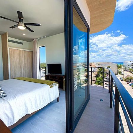شقة Beautiful + Luxury + Ocean View + Pool بلايا ديل كارمن المظهر الخارجي الصورة