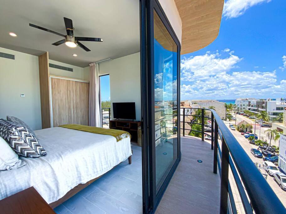 شقة Beautiful + Luxury + Ocean View + Pool بلايا ديل كارمن المظهر الخارجي الصورة